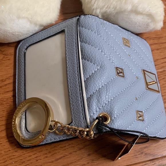 Victoria's Secret Blue Quilted Wristlet - Picture 2 of 5